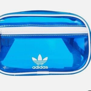 Adidas Originals L39904 Blue Transparent Tinted Waist Pack / Fanny Pack
